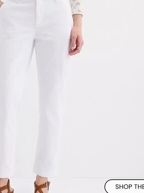 Loft White Straight-Leg Women’s Jeans